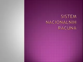 sistem nacionalnih ra una