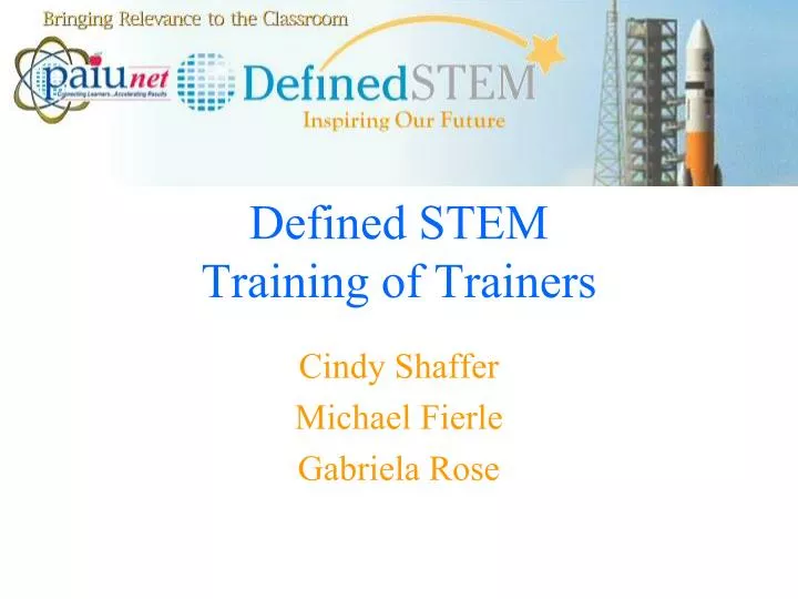 defined stem training of trainers