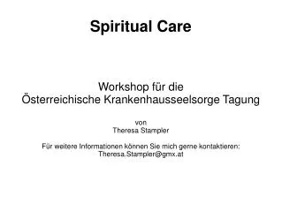 spiritual care