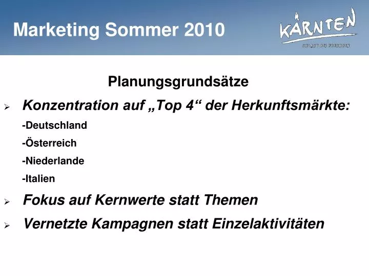 marketing sommer 2010