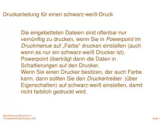 druckanleitung f r einen schwarz wei druck
