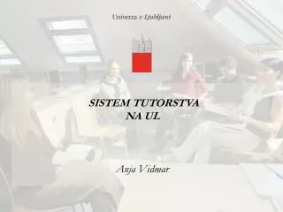 sistem tutorstva na ul anja vidmar