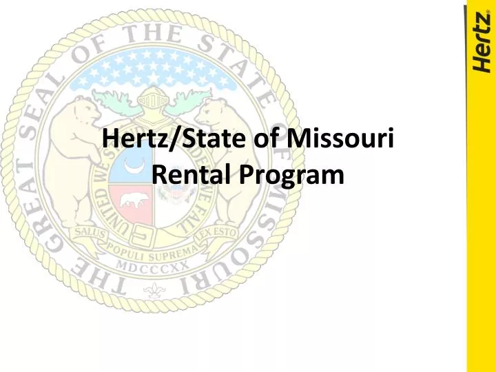 hertz state of missouri rental program