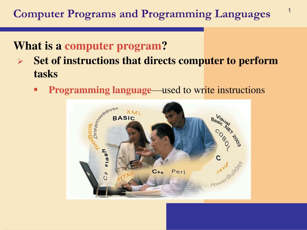 PPT - Computer Programs and Programming Languages PowerPoint ...