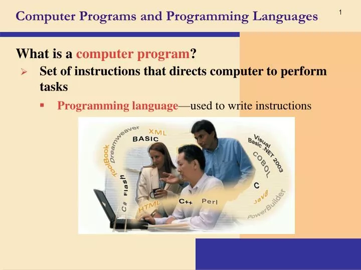 computer programs and programming languages