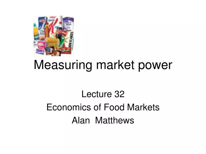 measuring market power