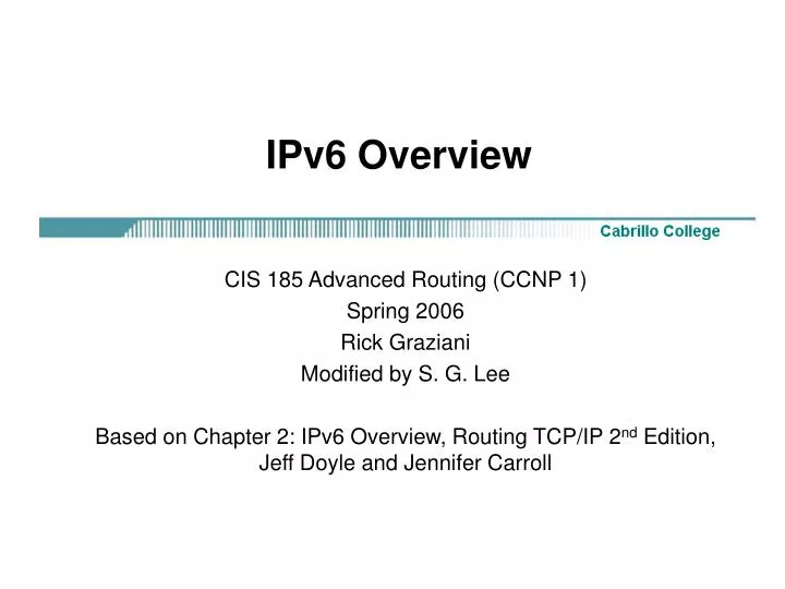 ipv6 overview