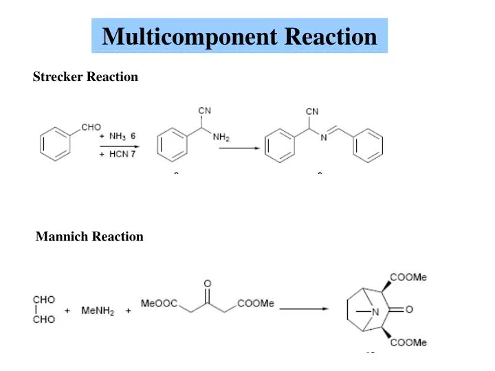 multicomponent reaction