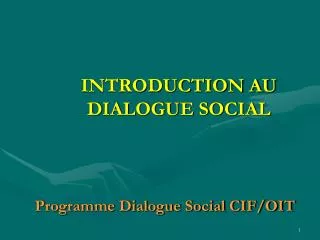 introduction au dialogue social