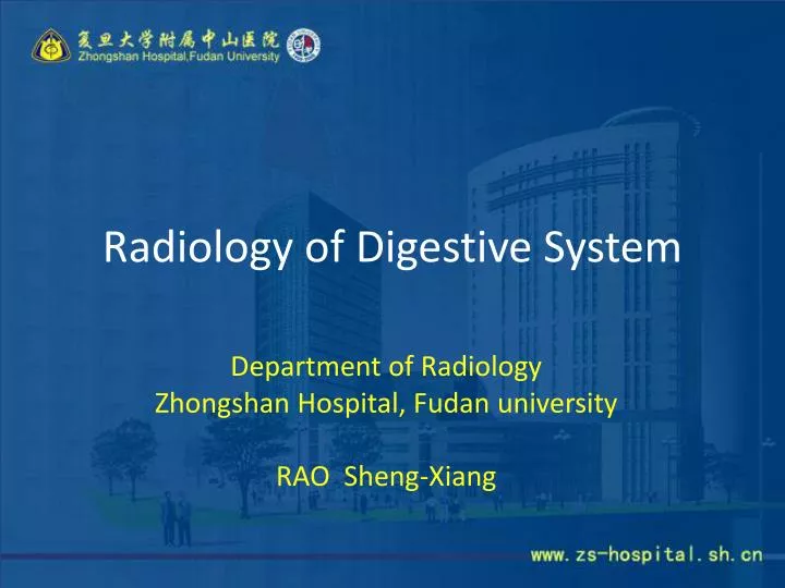 radiology of digestive system
