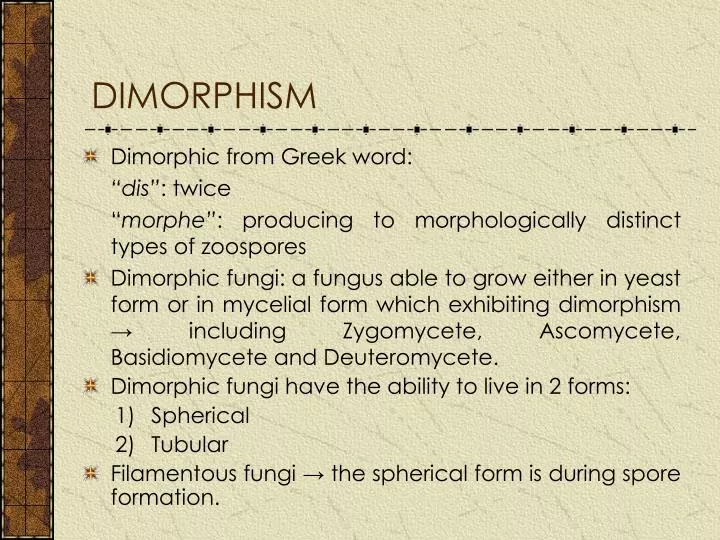 dimorphism