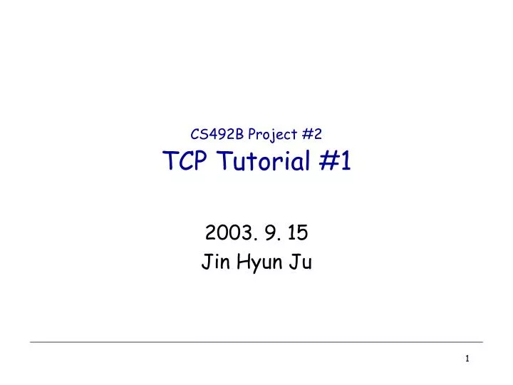 cs492b project 2 tcp tutorial 1