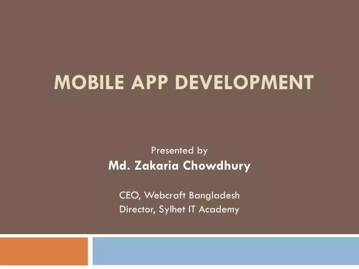 mobile app development