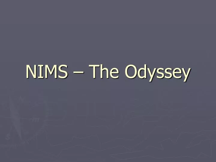 nims the odyssey