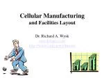 Cellular Manufacturing and Facilities Layout