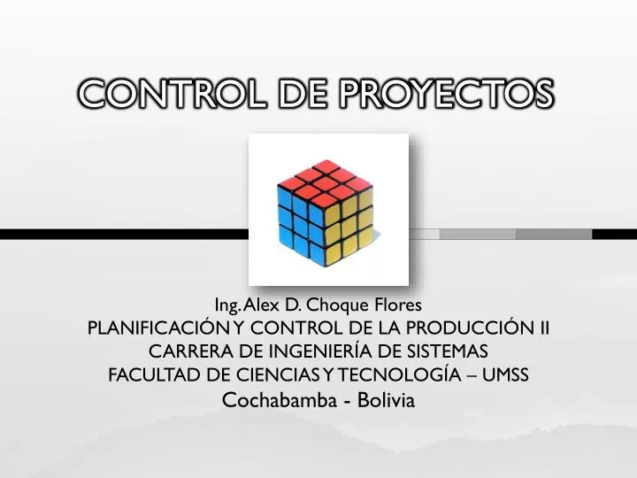 control de proyectos