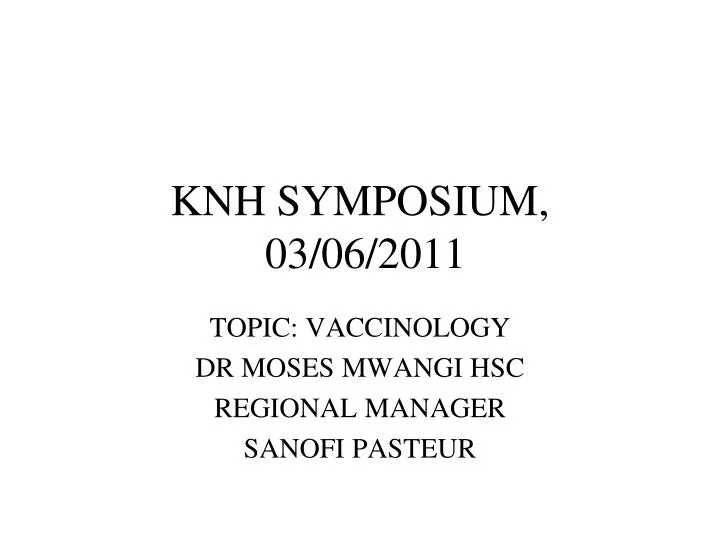 knh symposium 03 06 2011