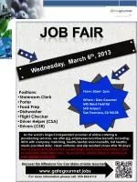 Positions: Storeroom Clerk		 Porter Food Prep				 Dishwasher 		 Flight Checker - slide 1