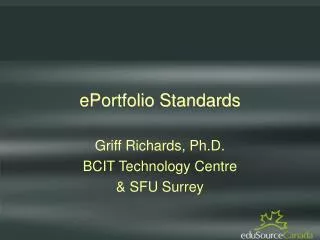 ePortfolio Standards