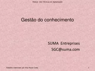 gest o do conhecimento