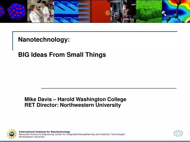 nanotechnology big ideas from small things