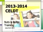2013-2014 CELDT - slide 1