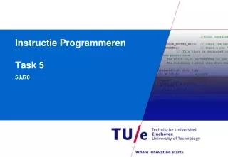 instructie programmeren task 5