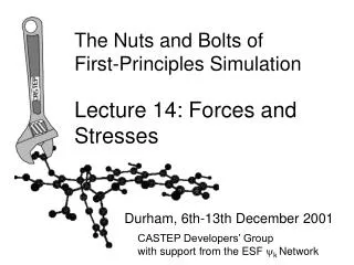 The Nuts and Bolts of First-Principles Simulation