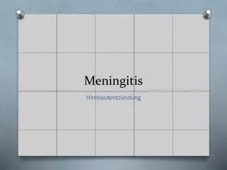 meningitis