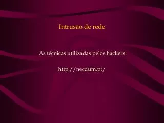 intrus o de rede