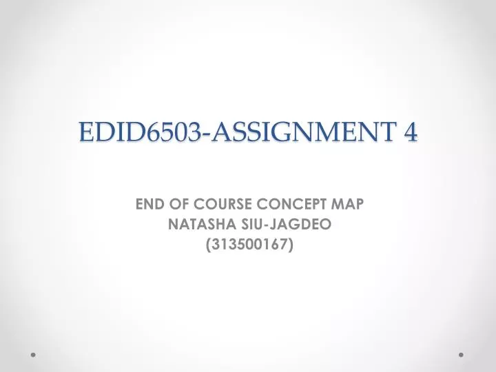 edid6503 assignment 4