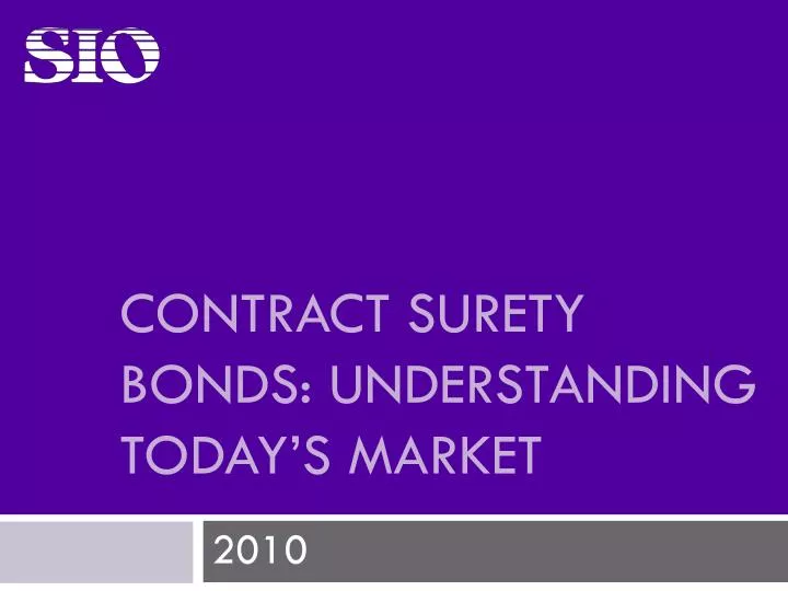 contract surety bonds understanding today s market