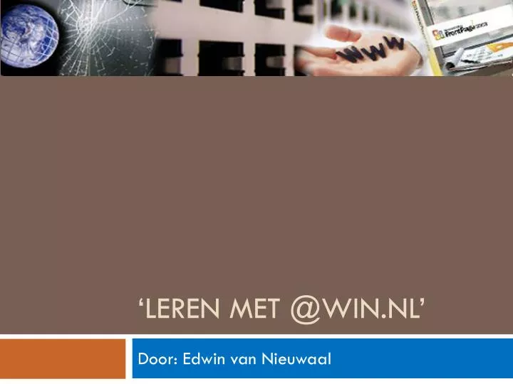 leren met @win nl