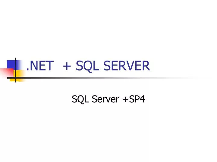 net sql server