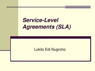 service level agreements sla