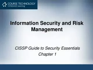 Information Security and Risk Management