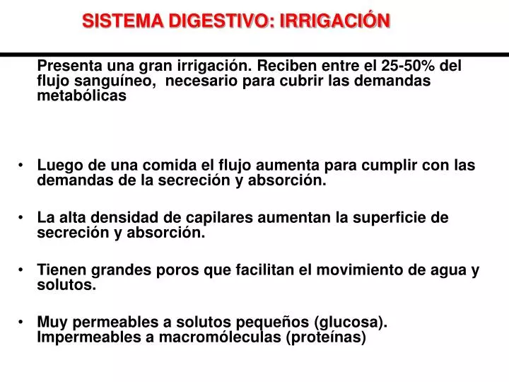 sistema digestivo irrigaci n