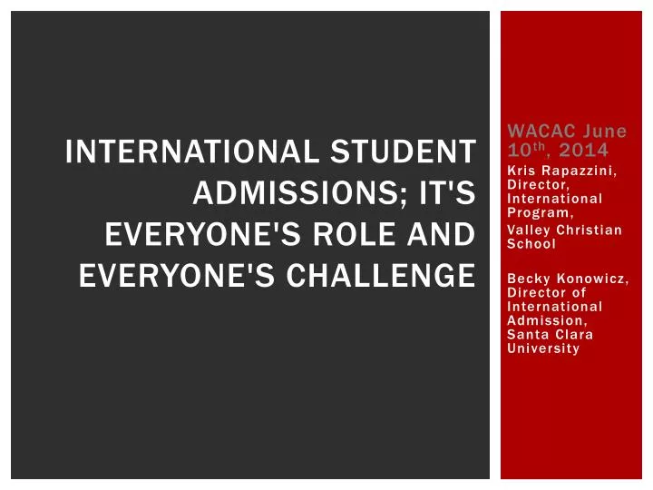 international student admissions it s everyone s role and everyone s challenge