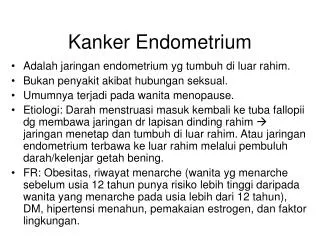 kanker endometrium