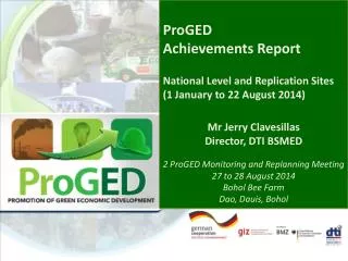 ProGED Achievements Report National Level and Replication Sites
