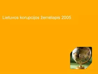 lietuvos korupcijos em lapis 2005