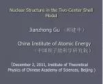 Nuclear Structure in the Two-Center Shell Model - slide 1