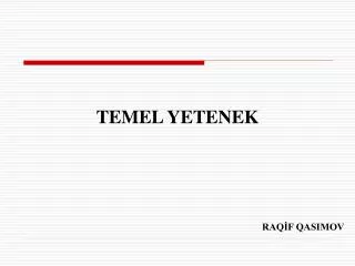 temel yetenek