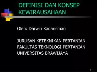 definisi dan konsep kewirausahaan