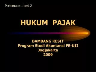 hukum pajak
