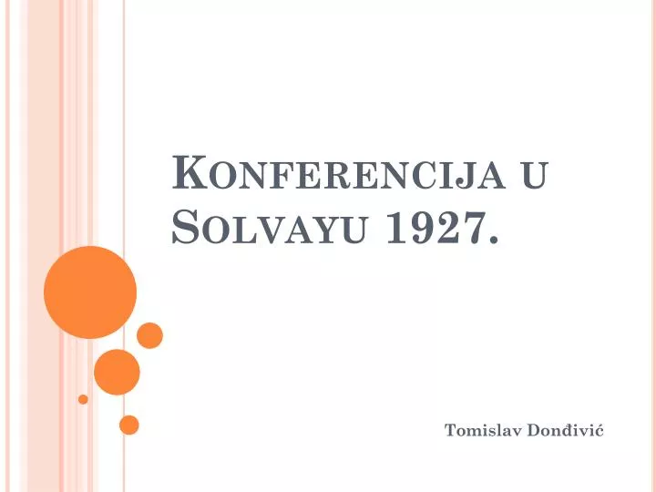 konferencija u solvayu 1927