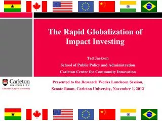 The Rapid Globalization of Impact Investing