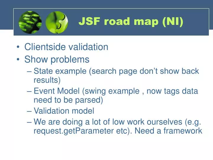 jsf road map ni