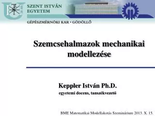 szemcsehalmazok mechanikai modellez se