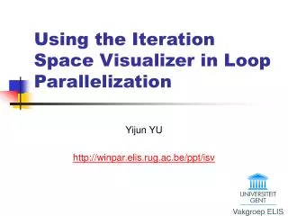 Using the Iteration Space Visualizer in Loop Parallelization
